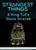 King Tut Glass Scarab